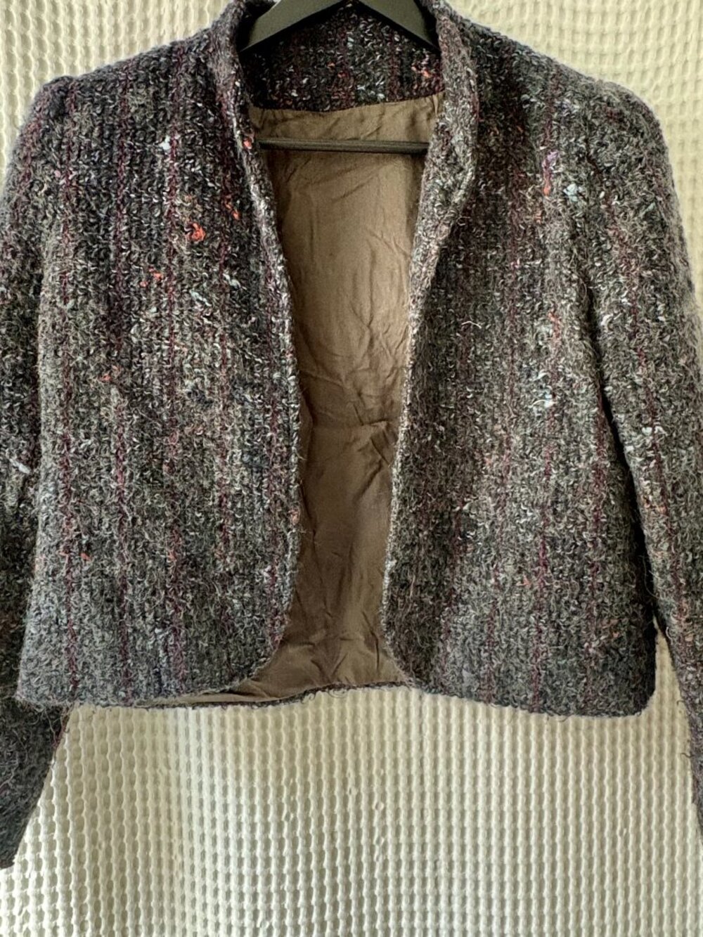 Vintage 70s FOB by Forecaster Cropped Tweed Jacket // ILGWU Union Made Confetti